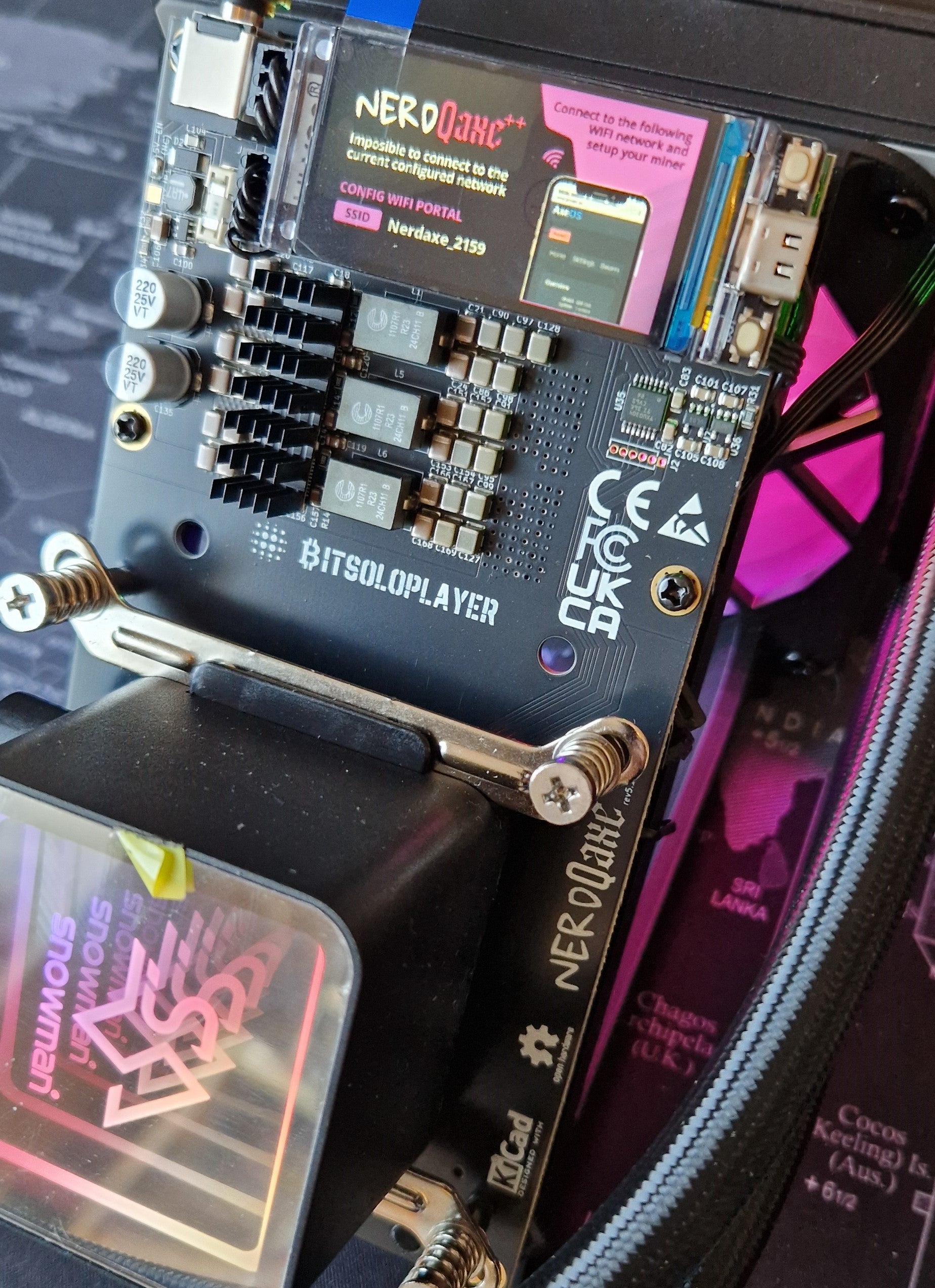 NerdQaxe++ Hydro 4.8T 75W BTC Miner 2.4G WiFi Bitcoin Asic Miner