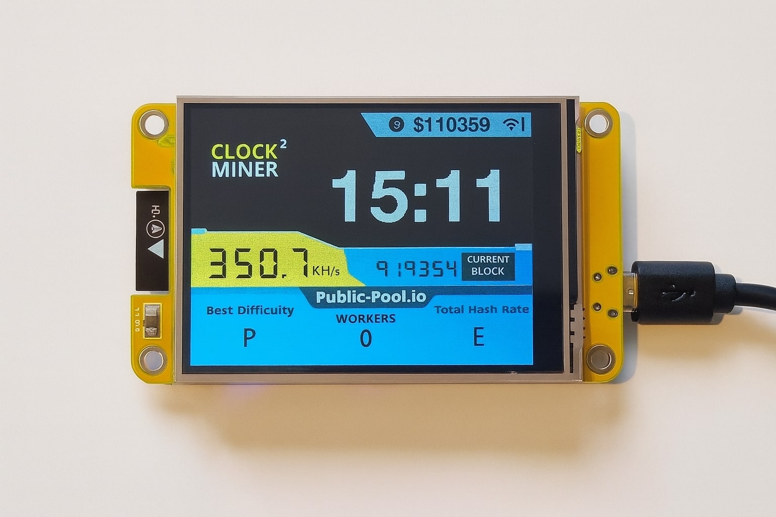 Nerd Miner V2 Solo / Lottery Bitcoin Miner