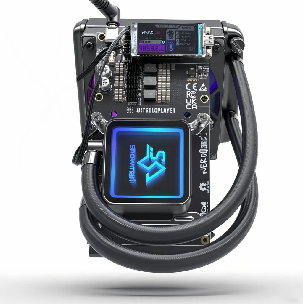 NerdQaxe++ Hydro 4.8T 75W BTC Miner 2.4G WiFi Bitcoin Asic Miner