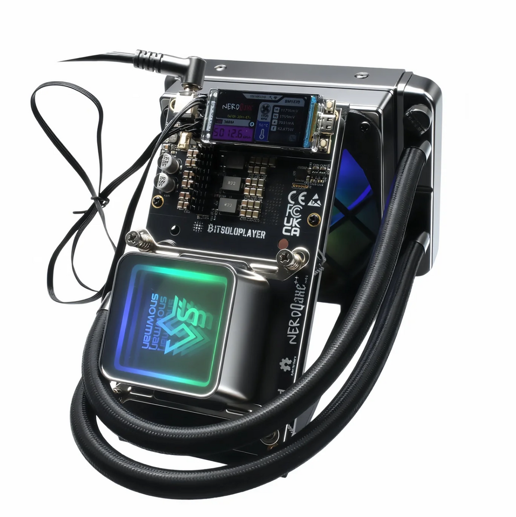 NerdQaxe++ Hydro 4.8T 75W BTC Miner 2.4G WiFi Bitcoin Asic Miner